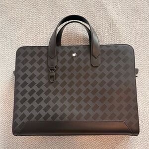 Montblanc Black Patterned Men's Briefcase